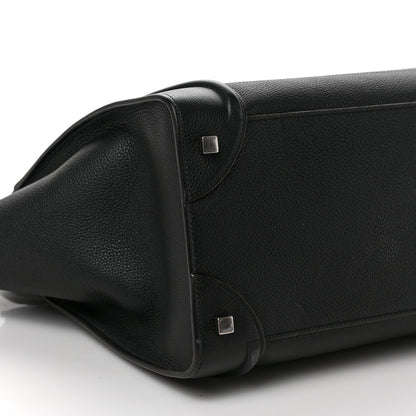 Celine Drummed Calfskin Mini Luggage Black 7 of 8