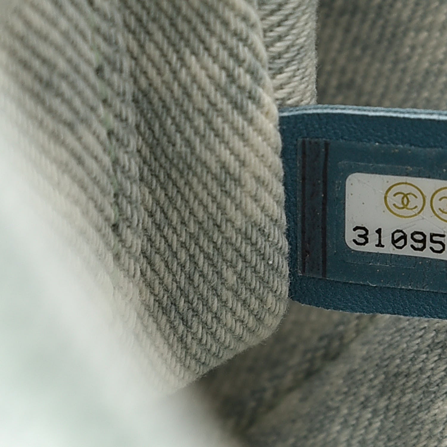 Chanel Denim Embossed CC Logo Print Jumbo Single Flap Blue 9 of 11