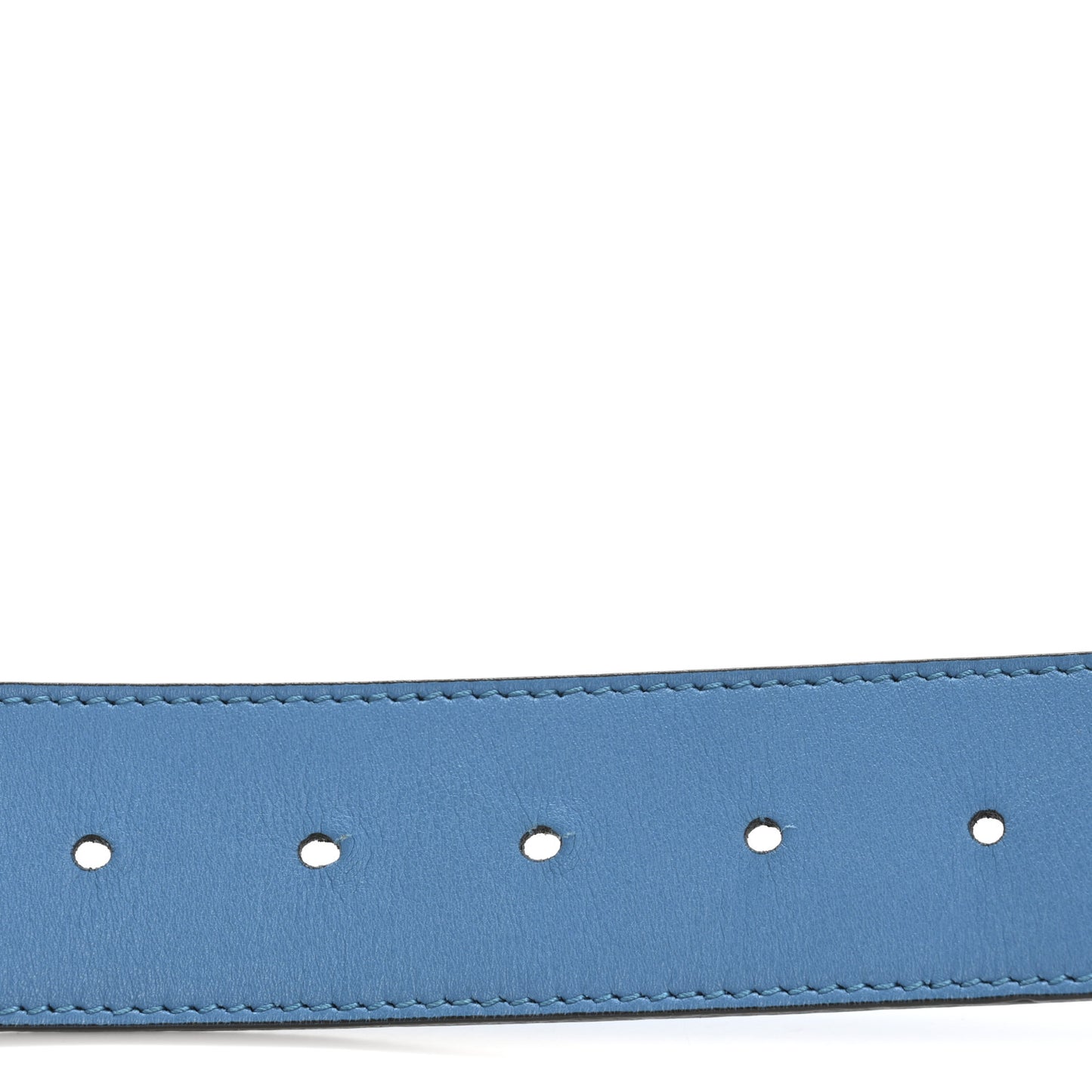 Calfskin Double G 40mm Belt 90 36 Clear Sky Blue