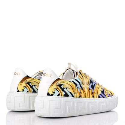 Versace X FENDI Fabric FF Baroque Fendace Greca Sneakers 40 Gold Multicolor 4 of 9