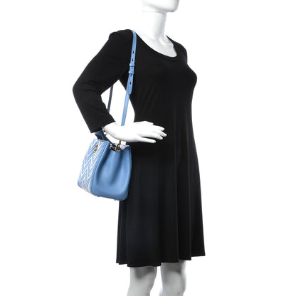 Gucci Calfskin Matelasse Small GG Marmont Tote Clear Sky Blue 2 of 7