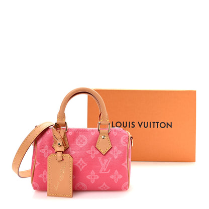 Louis Vuitton Monogram Origine Nano Speedy Bandouliere Rose Ruban 10 of 10