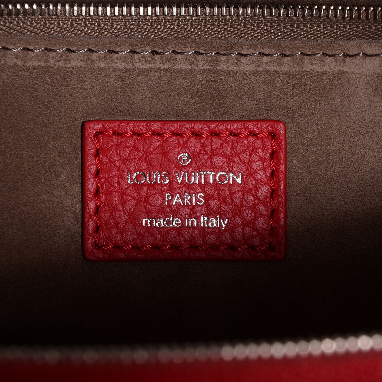 Cuir Taurillon Soft Lockit PM Rubis