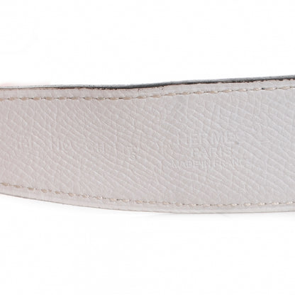 Hermes Epsom Swift Reversible 32mm Belt Strap 110 White Blue Jean 6 of 6