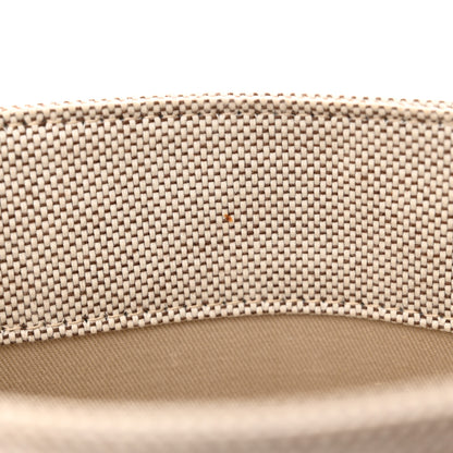 Chloe Cotton Calfskin Small Woody Ribbon Tote With Strap White Brown 11 of 13