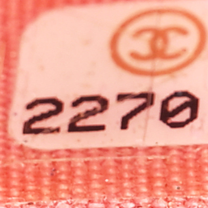 Lambskin Quilted CC Crossing Wallet On Chain WOC Pink