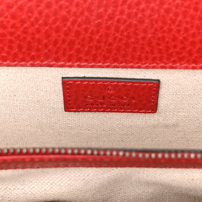 Gucci Dollar Calfskin Swarovski Crystal Small Dionysus Shoulder Bag Hibiscus Red 6 of 10
