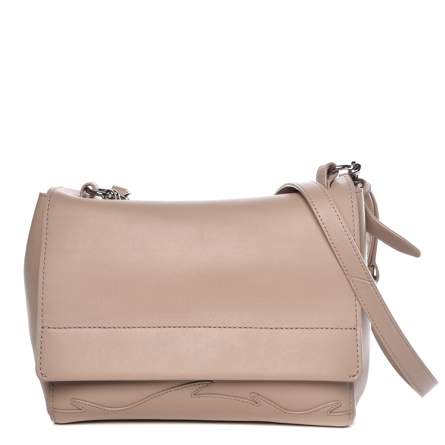 3.1 Calfskin Ames Flap Shoulder Bag Beige