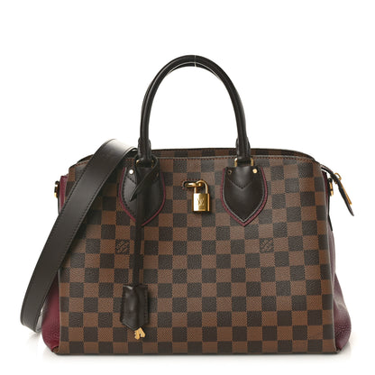 Louis Vuitton Cuir Taurillon Damier Ebene Normandy Bordeaux 1 of 9