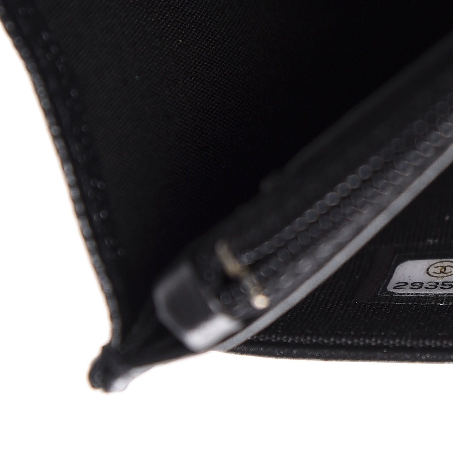 Chanel Caviar Chevron Quilted Vintage Mademoiselle Wallet On Chain WOC Black 10 of 12
