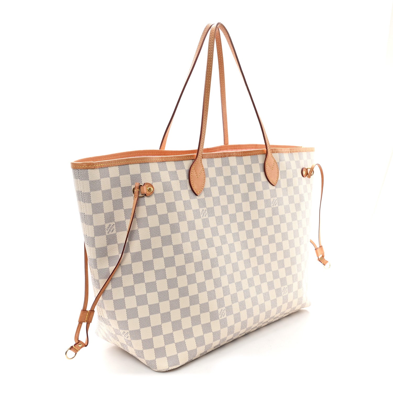 Louis Vuitton Damier Azur Neo Neverfull GM Rose Ballerine 3 of 11