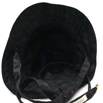 Gucci Canvas Monogram Reversible Bucket Hat Black 7 of 14