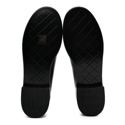 Chanel Calfskin CC Turnlock Moccasin Loafers 40 Black 6 of 10
