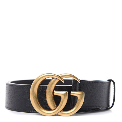 Gucci Textured Calfskin Double G 40mm Belt 85 34 Black 1 of 6