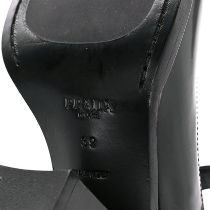 Prada Spazzolato Mary Jane 90mm Pumps 39 Black 6 of 9