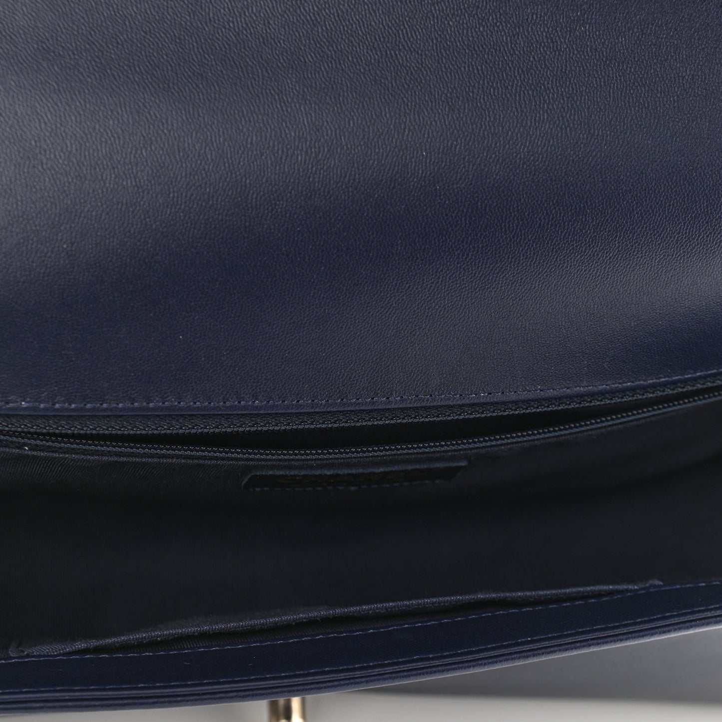 Lambskin Quilted New Medium Boy Flap Navy Blue