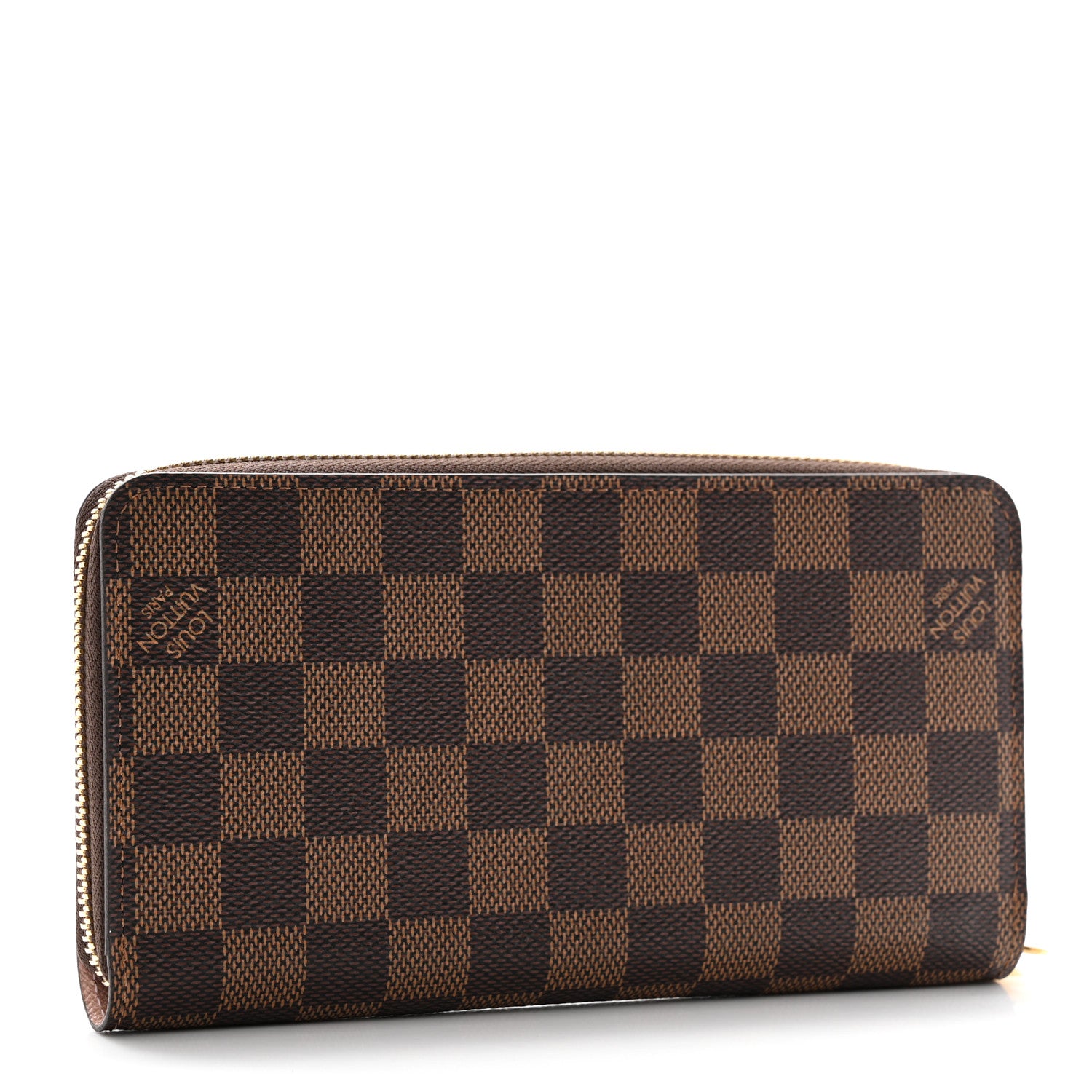 Louis Vuitton Damier Ebene Zippy Wallet Rose Ballerine 3 of 10