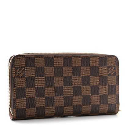 Louis Vuitton Damier Ebene Zippy Wallet Rose Ballerine 3 of 10