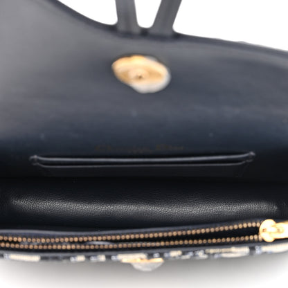 Christian Dior Oblique Saddle Belt Bag Blue 5 of 11