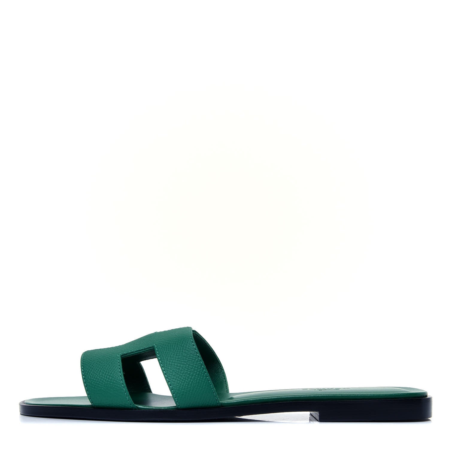 Hermes Epsom Oran Sandals 39 Malachite 1 of 9