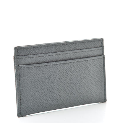 Chanel Caviar Timeless CC Card Holder Wallet Grey 3 of 10