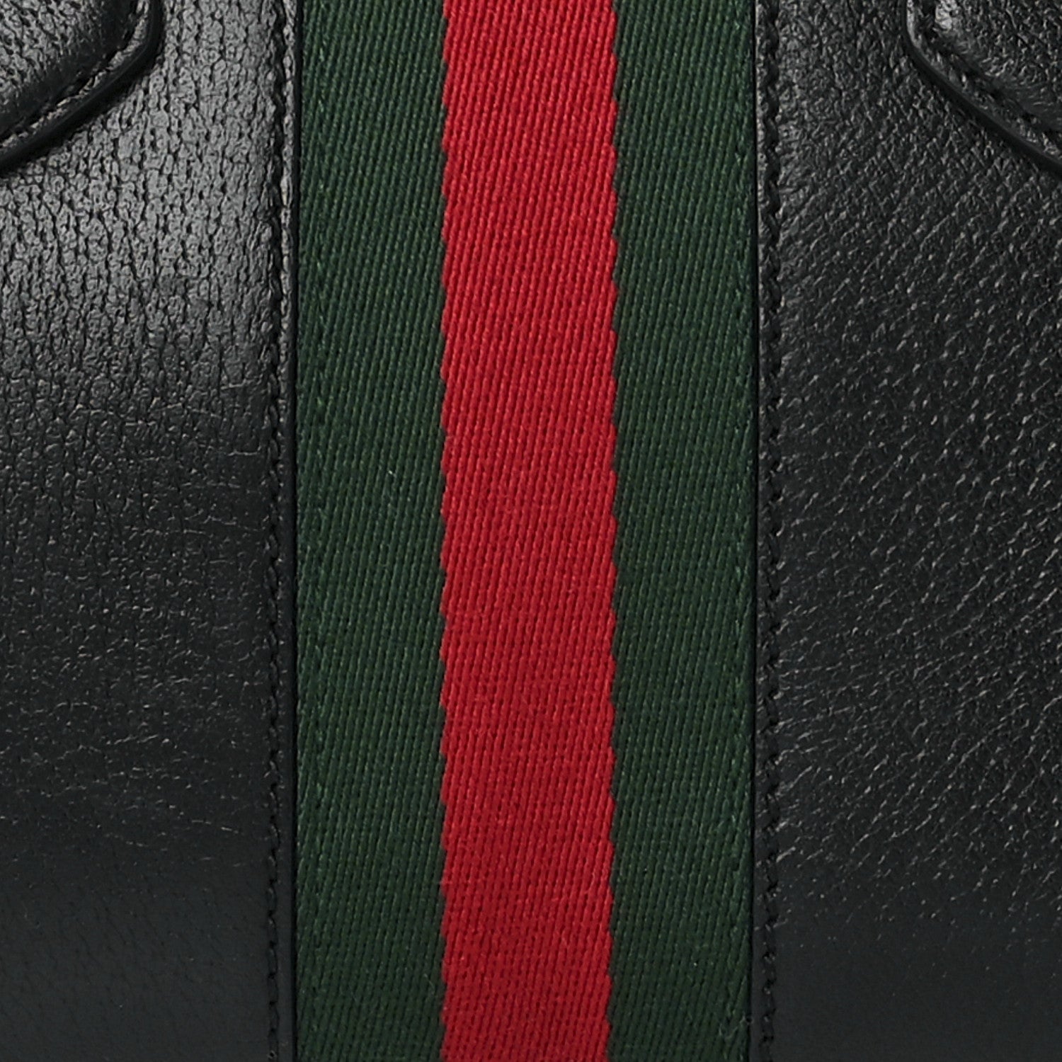 Gucci Textured Calfskin Web Small Ophidia Tote Bag Black 9 of 12