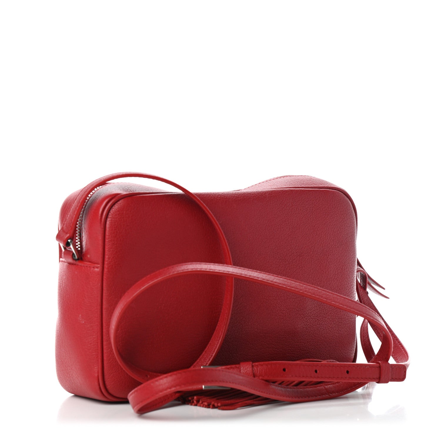 Saint Laurent Lambskin Monogram Lou Camera Bag Eros Red 2 of 5
