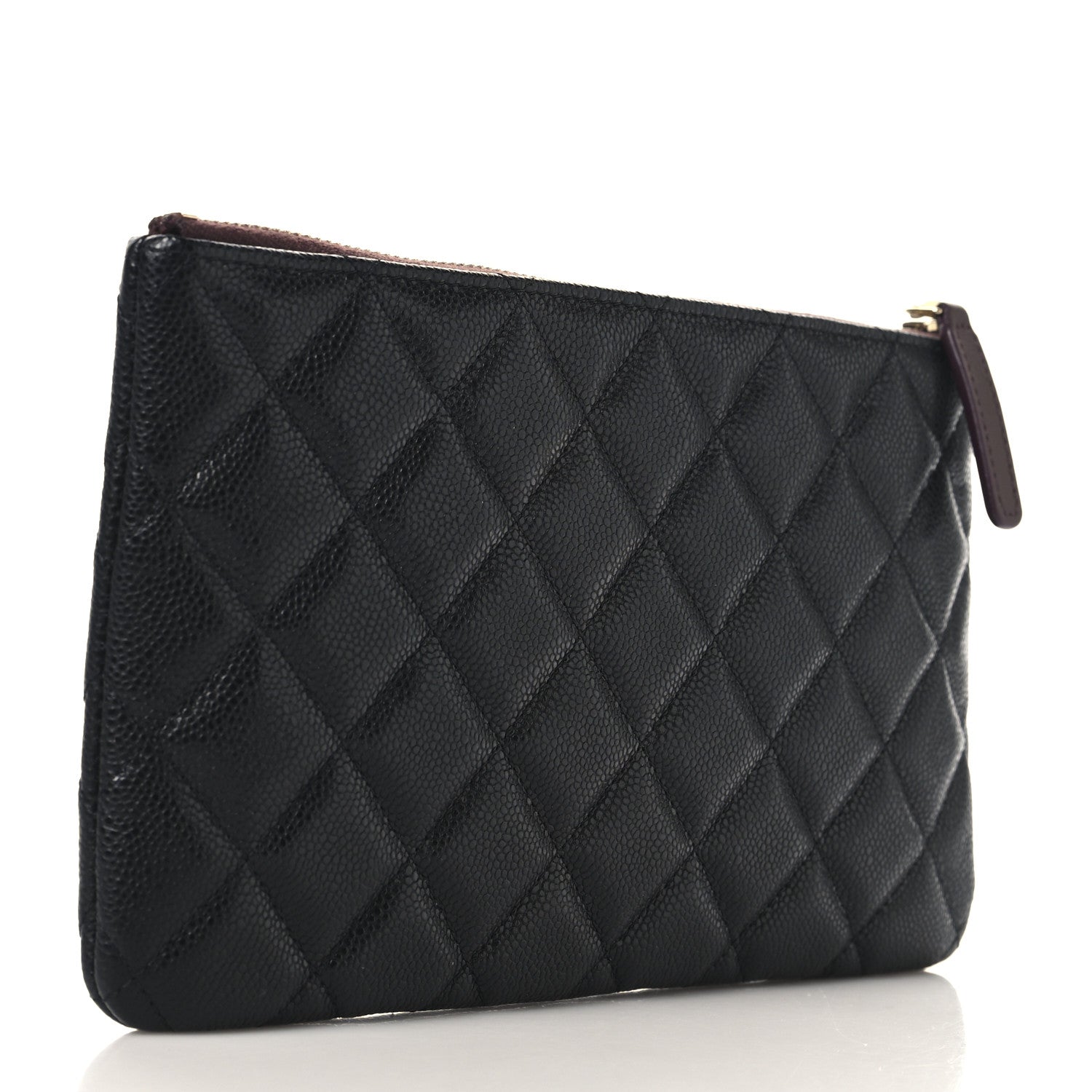 Chanel Caviar Quilted Small Zipped Pouch Black 3 of 7
