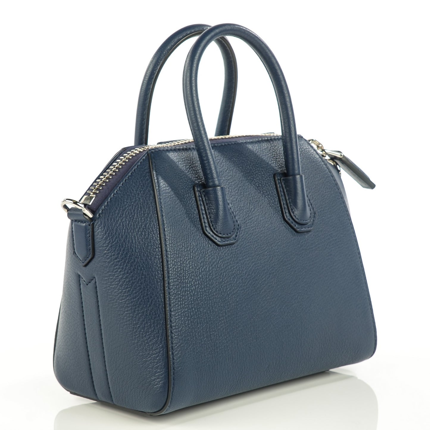 Sugar Goatskin Mini Antigona Navy