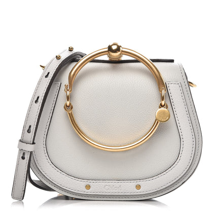 Chloe Calfskin Suede Small Nile Bracelet Bag Airy Grey 1 of 9