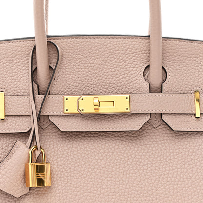 Hermes Taurillon Clemence Birkin 30 Glycine 8 of 11
