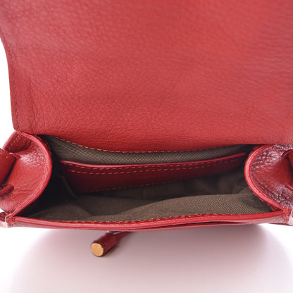 Chloe Calfskin Mini Marcie Round Crossbody Bag Red 5 of 10