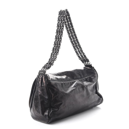 Chanel Calfskin XL Rock and Chain Flap Black 3 of 7