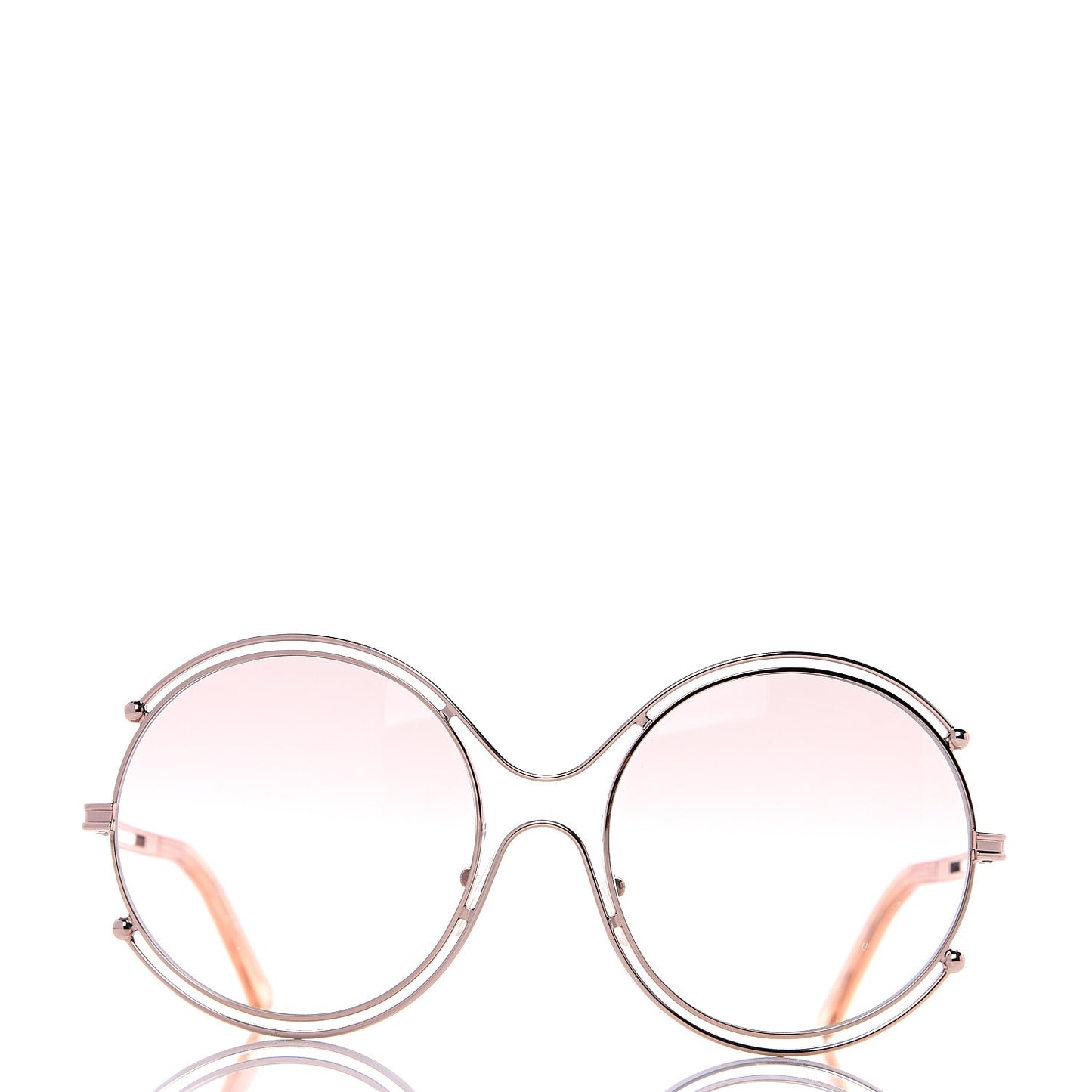 Isidora Oversized Round Sunglasses CE122S Rose Gold