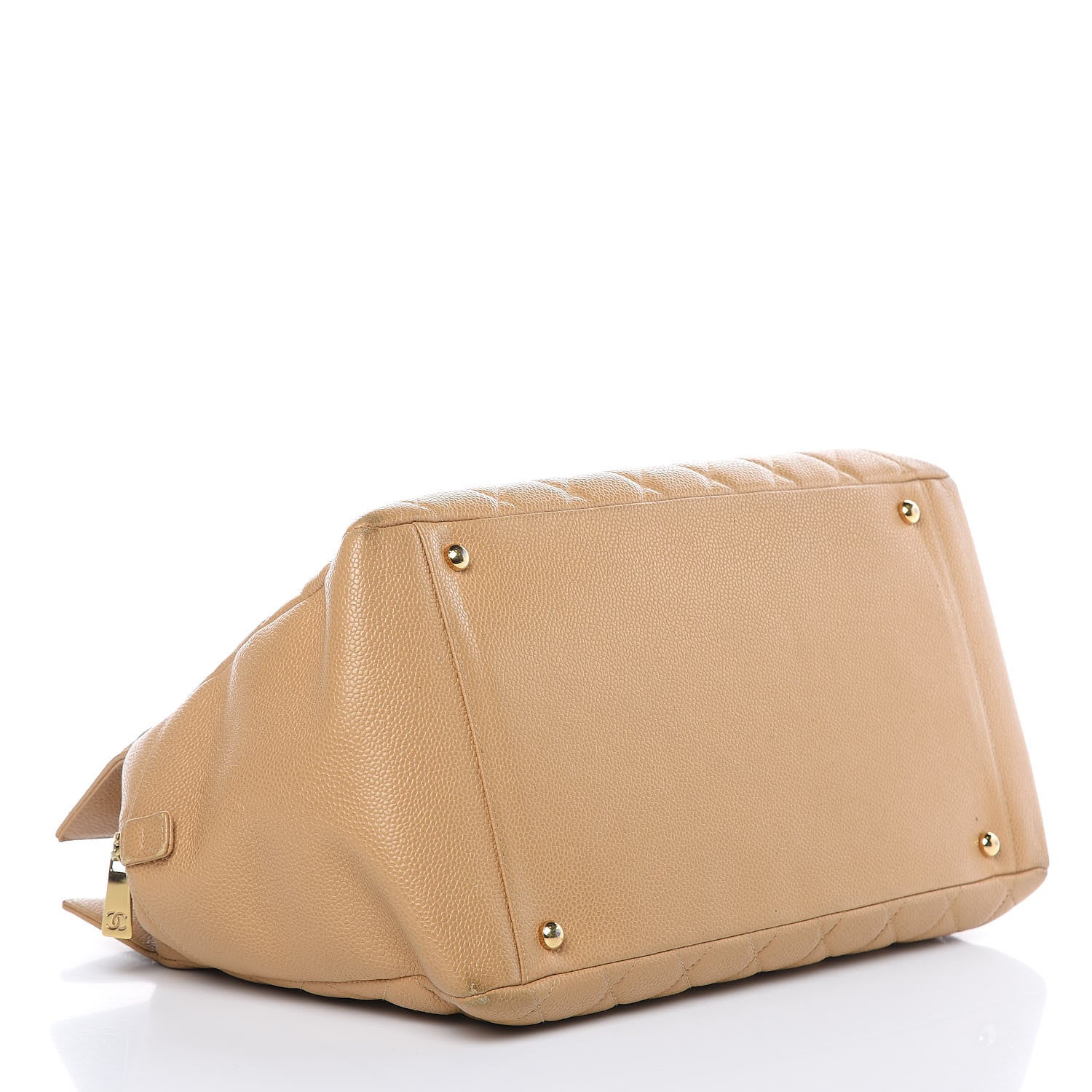 Chanel Caviar Quilted Petit Timeless Tote PTT Beige 4 of 17
