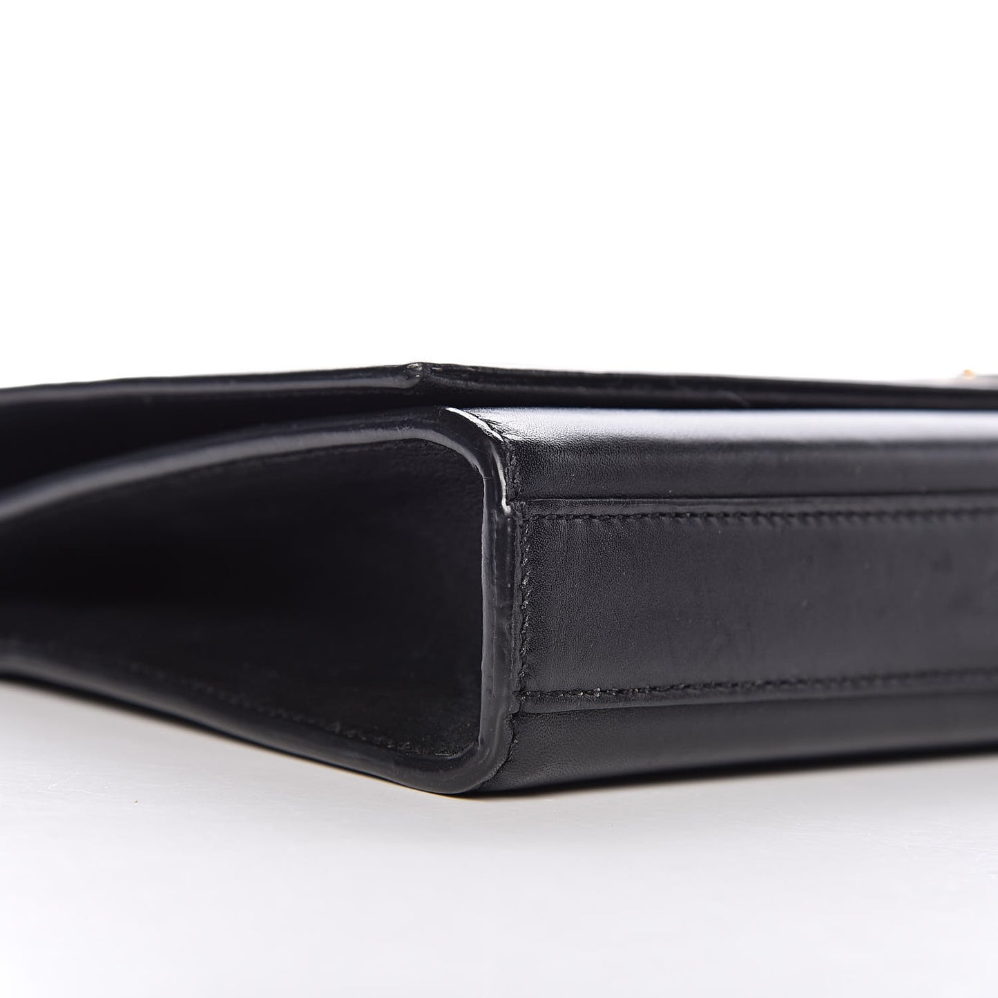 Calfskin Classic Monogram Tassel Clutch Black