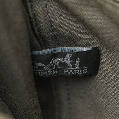 Hermes Canvas Tout Fourre PM Grey 6 of 9