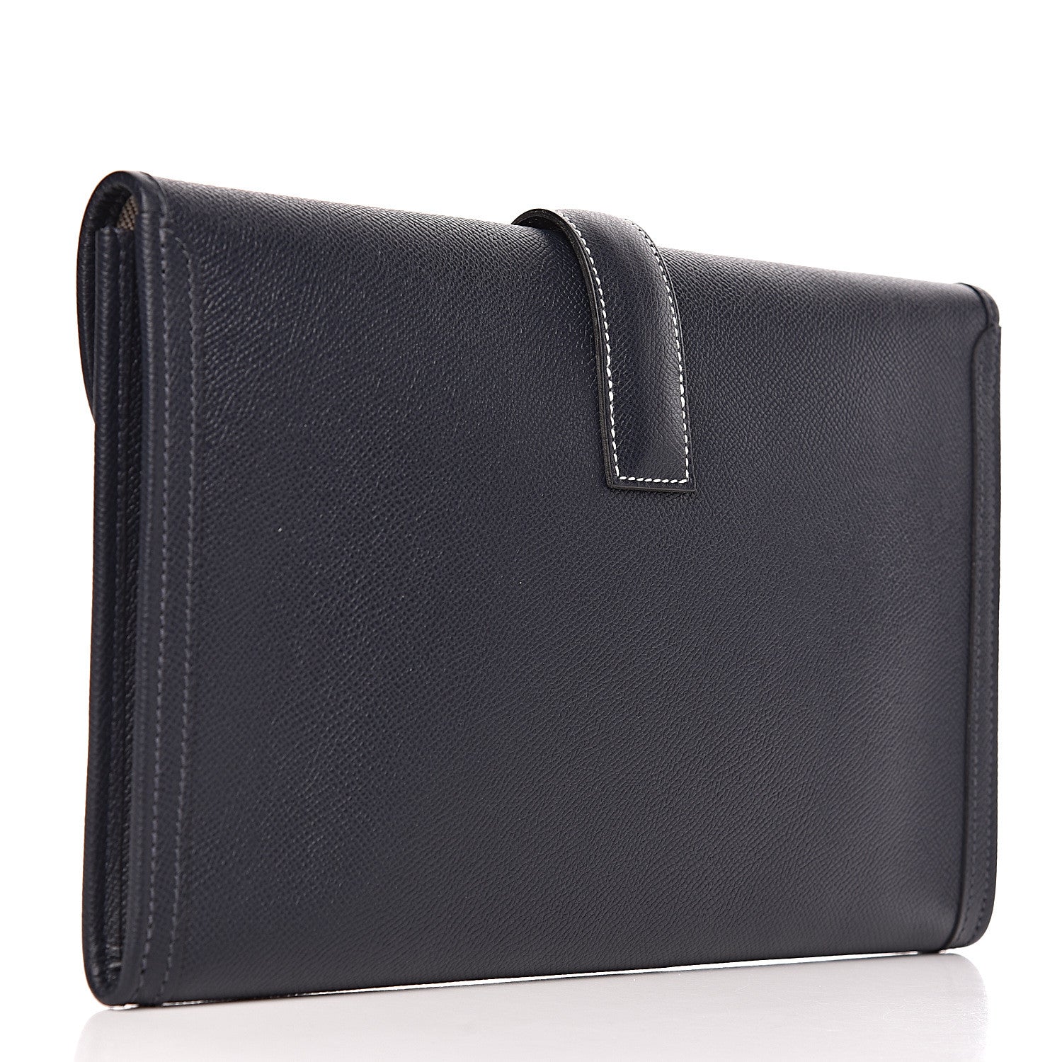 Hermes Epsom Jige PM Clutch Bleu Nuit 3 of 7