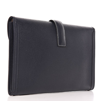 Hermes Epsom Jige PM Clutch Bleu Nuit 3 of 7