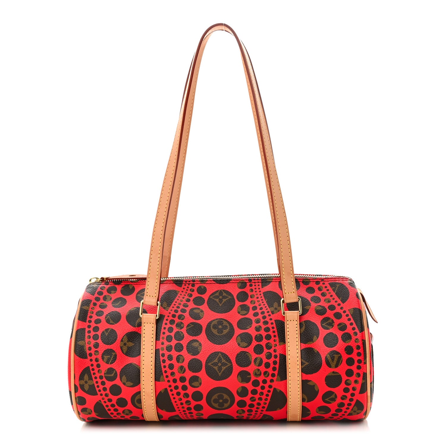 Louis Vuitton Monogram Kusama Pumpkin Dots Papillon 30 Red 1 of 10