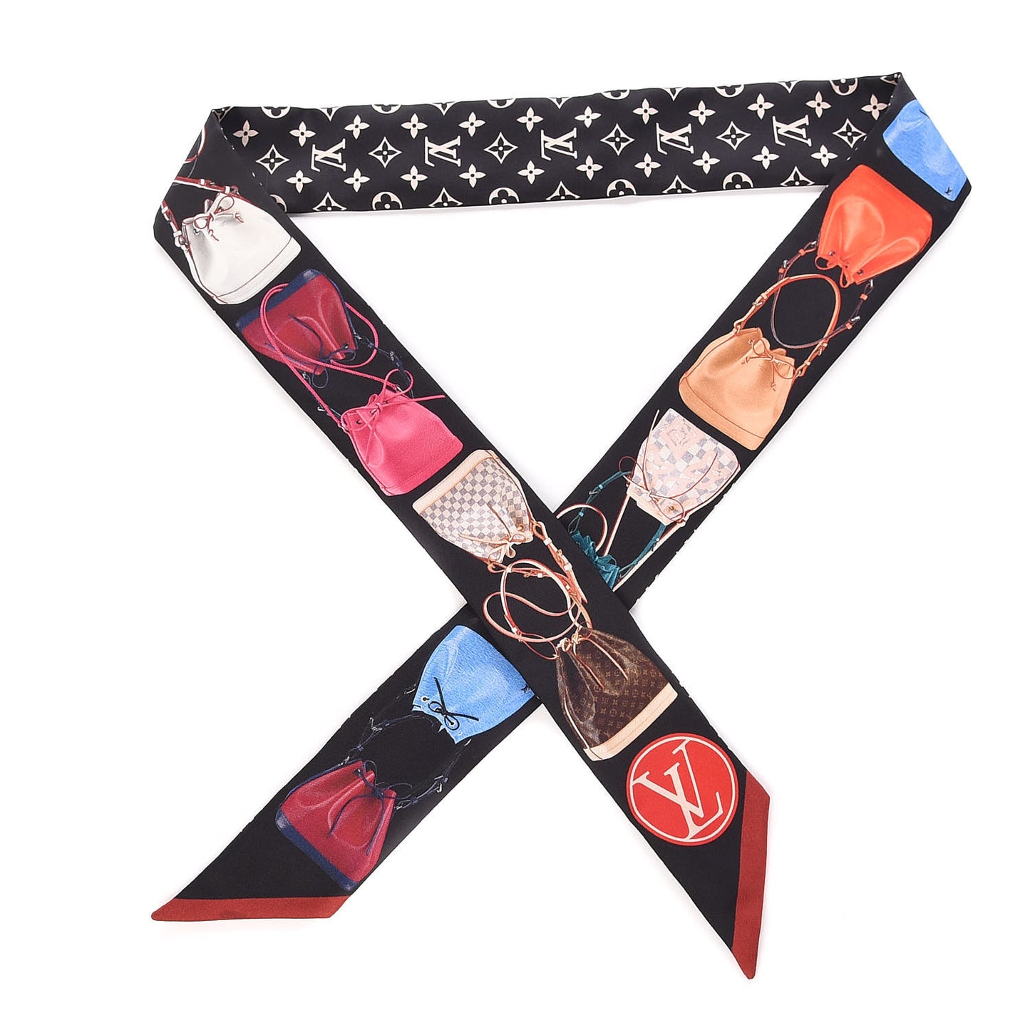 Silk Monogram Tribute To Noe BB Bandeau Black