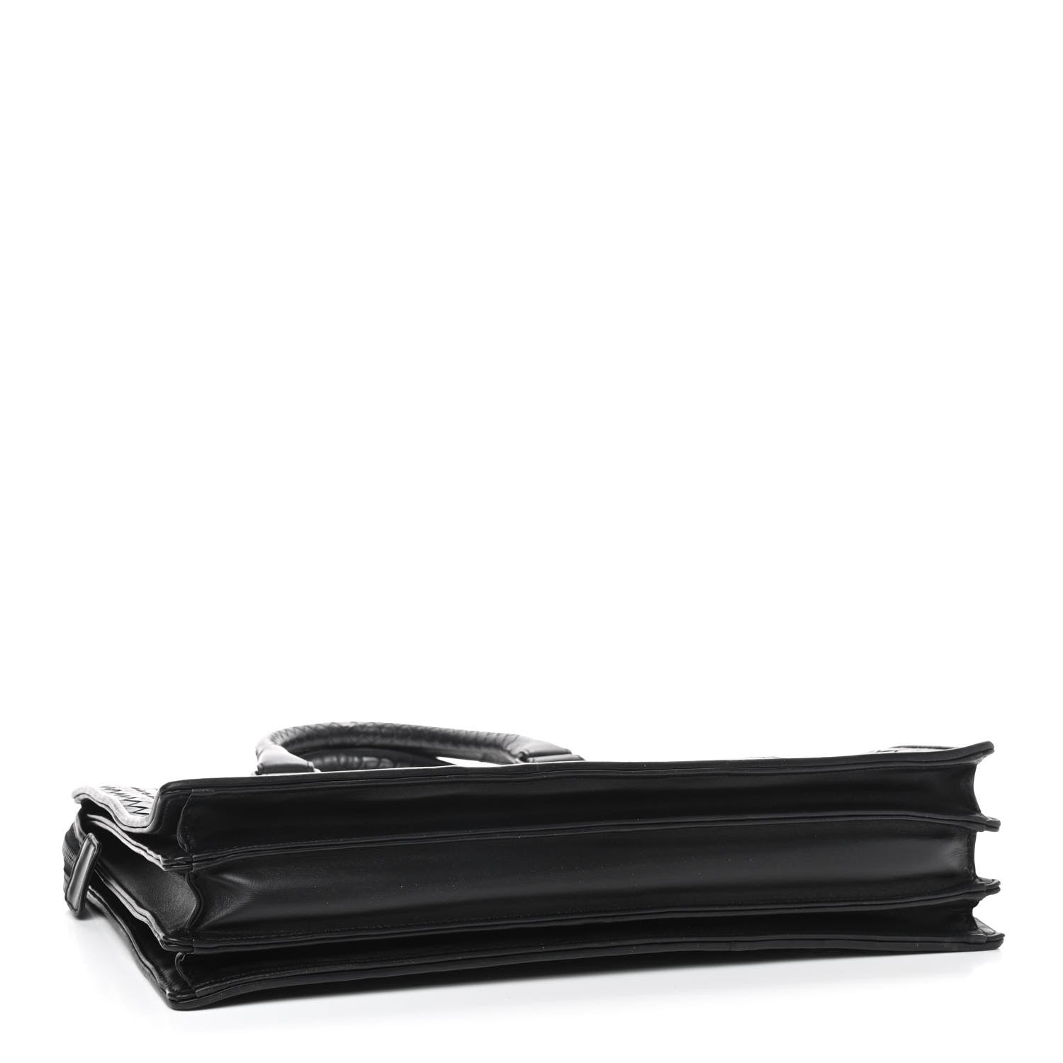 Bottega Veneta Calfskin Intrecciato Briefcase Black 3 of 10