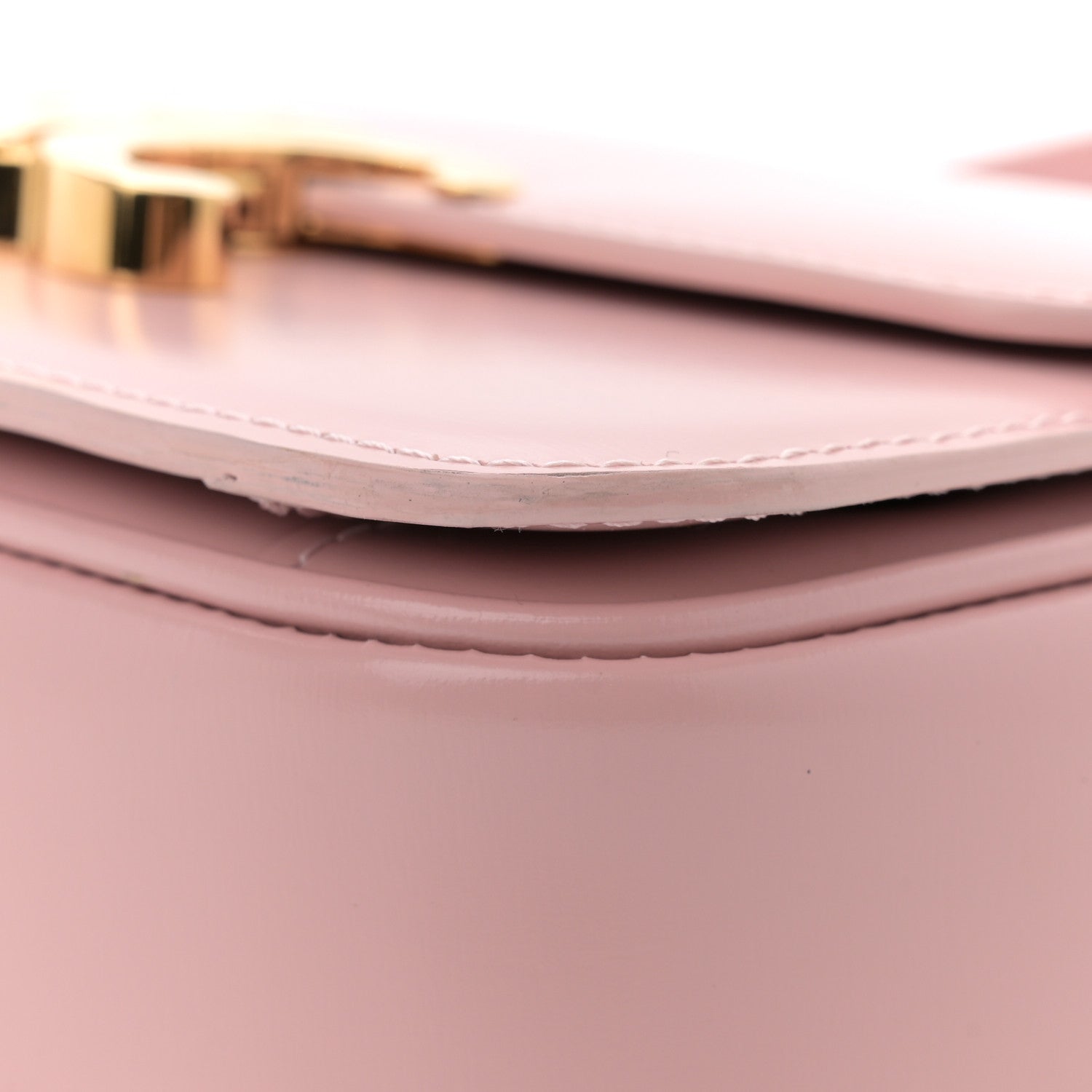 Celine Shiny Calfskin Teen Triomphe Vintage Pink 12 of 12