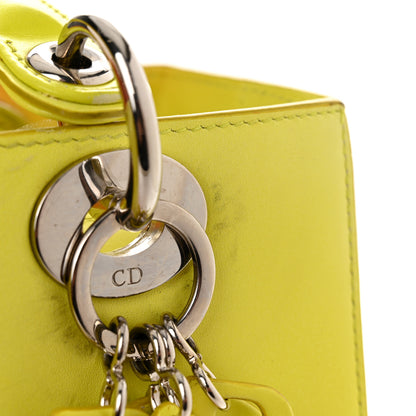 Christian Dior Box Calfskin Gradient Medium Lady Dior Yellow Orange 11 of 11