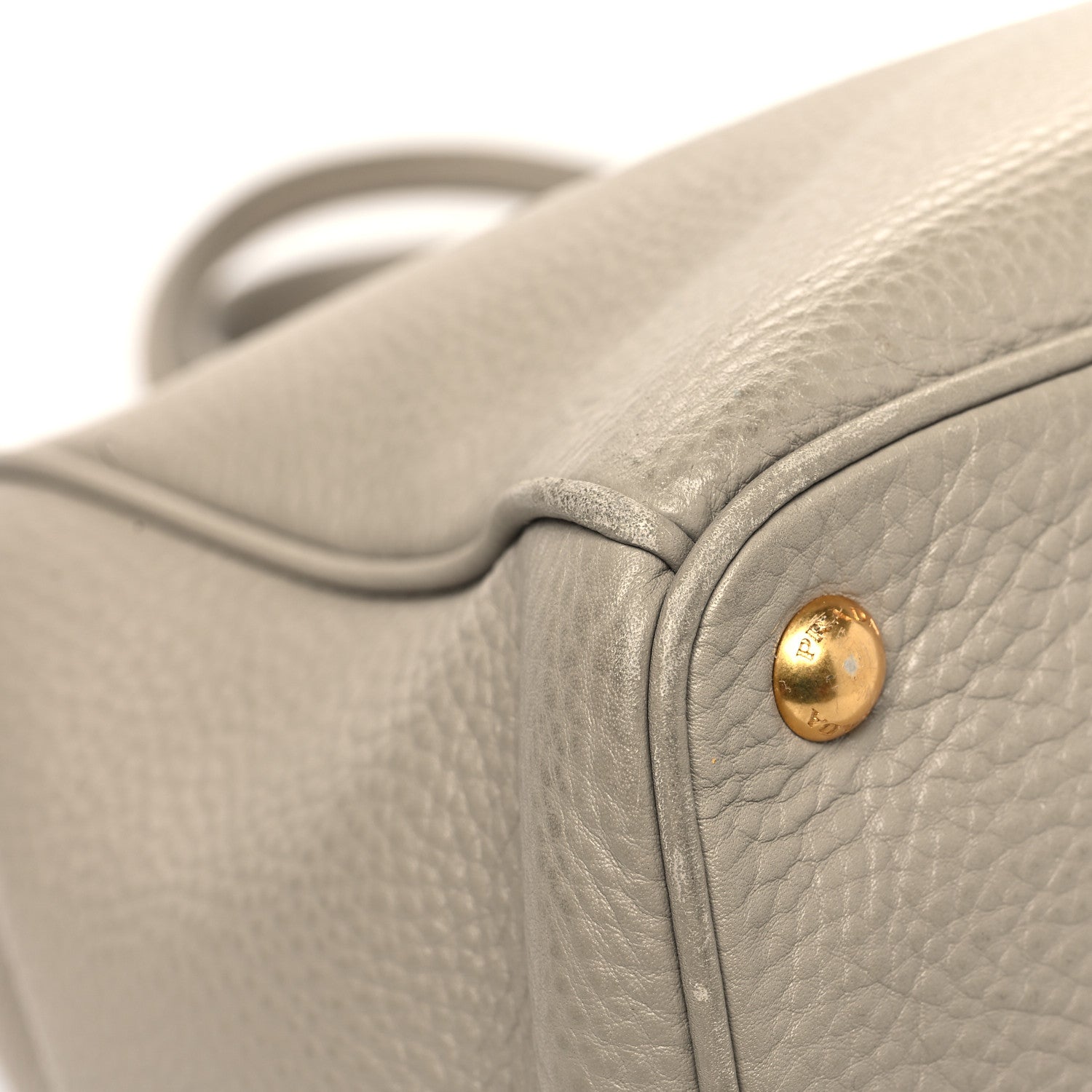 Prada Vitello Daino Large Double Zip Tote Pomice 9 of 16