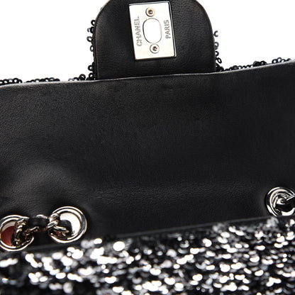 Chanel Sequin Rectangular Flap Black 8 of 10