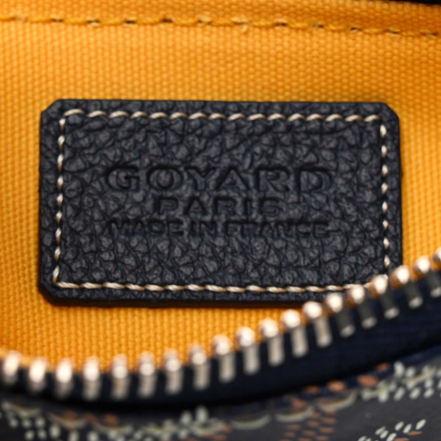 Goyardine Nano Senat Key Pouch Navy