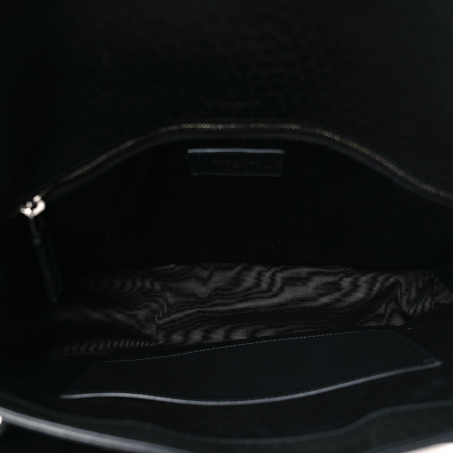 Grained Lambskin Monogram Large Niki Chain Satchel Black