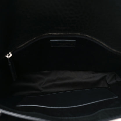 Saint Laurent Grained Lambskin Monogram Large Niki Chain Satchel Black 5 of 9