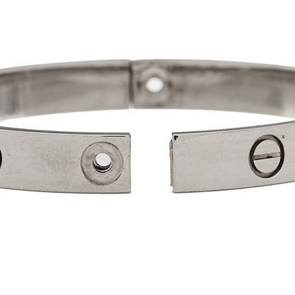 Cartier 18K White Gold LOVE Bracelet 16 5 of 11